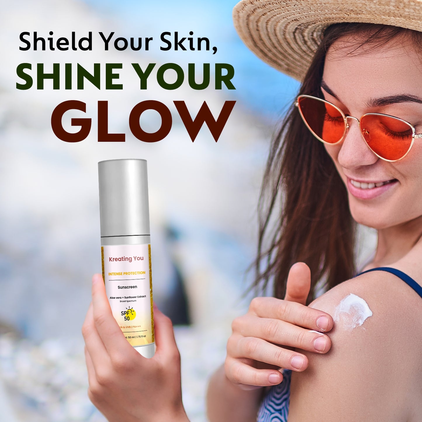 Broad Spectrum Sunscreen with Aloe Vera Extract SPF 50 PA +++