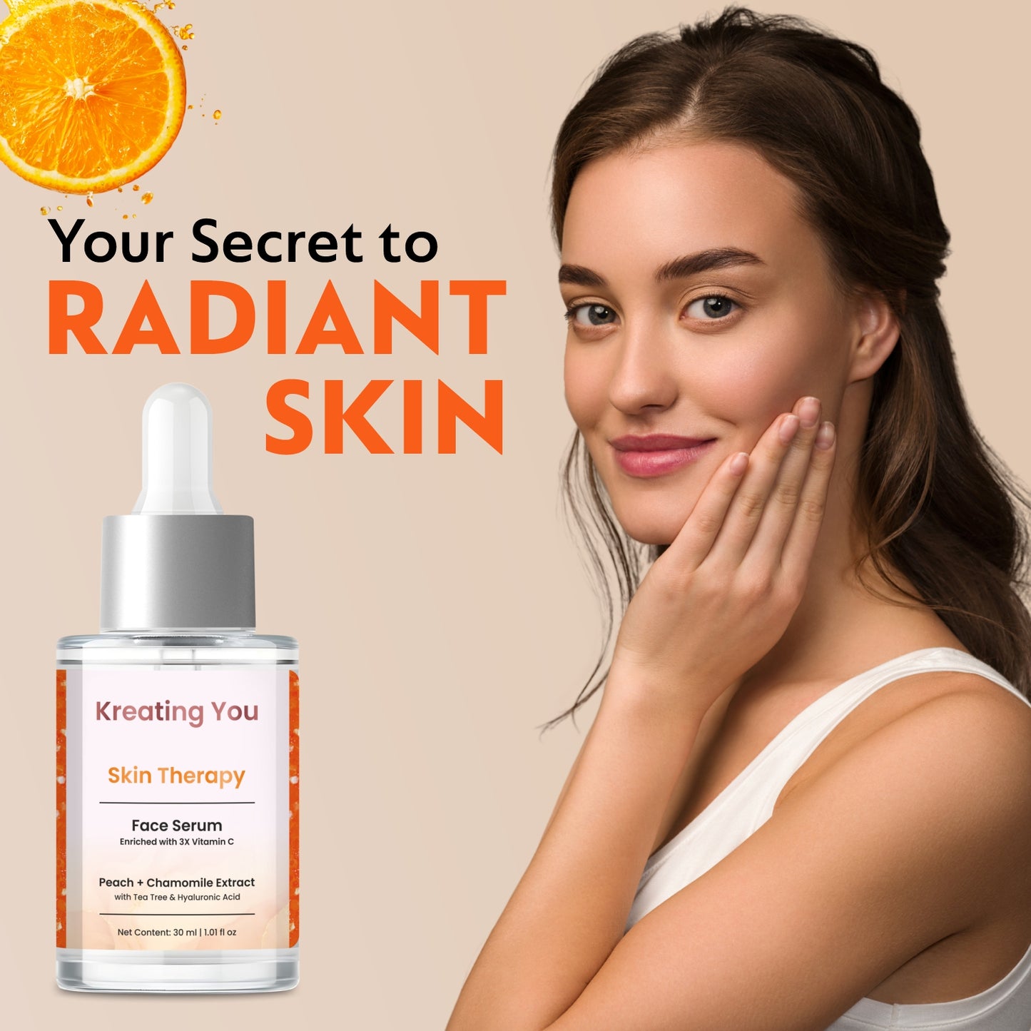 Spot Reduction & Skin Brightening with 3X Vitamin C Face Serum