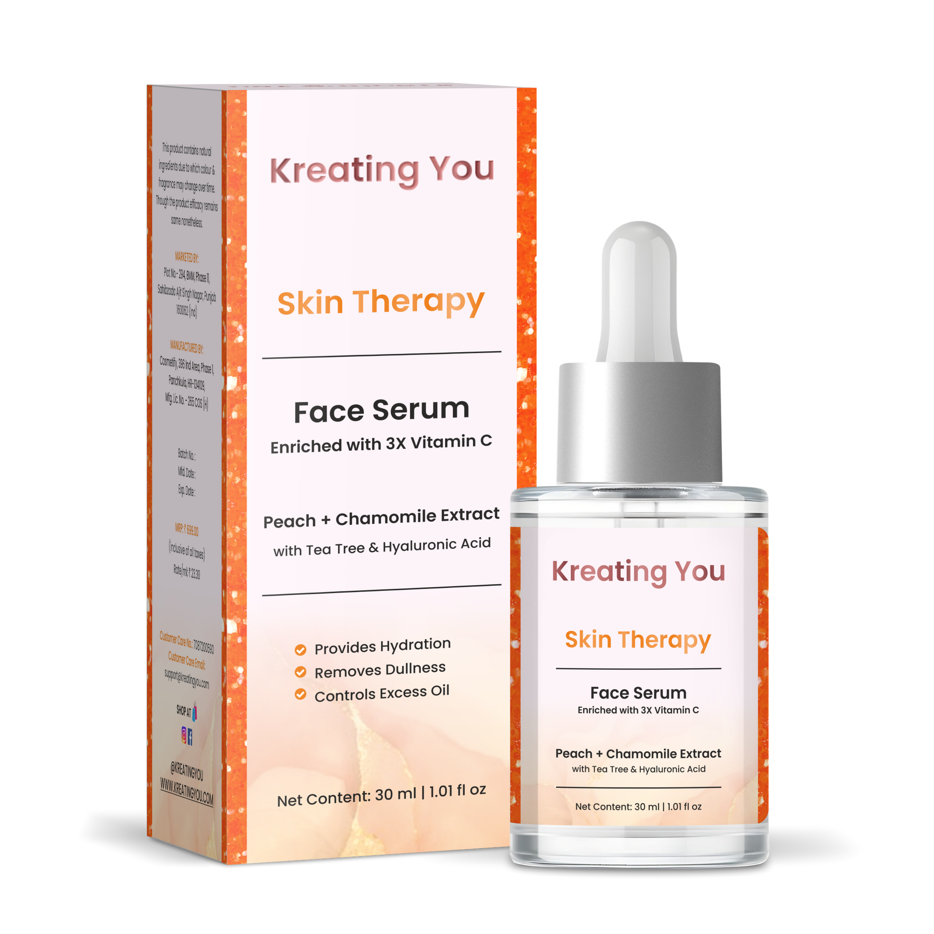 Spot Reduction & Skin Brightening with 3X Vitamin C Face Serum