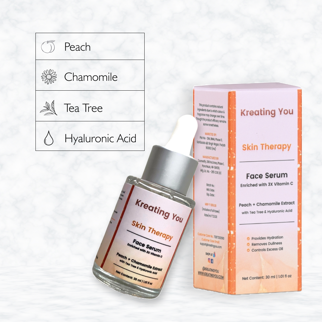 SKIN THERAPY FACE SERUM WITH 3X VITAMIN C & CHAMOMILE EXTRACT